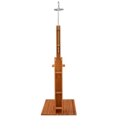 vidaXL Outdoor Shower Eucalyptus Wood and Steel