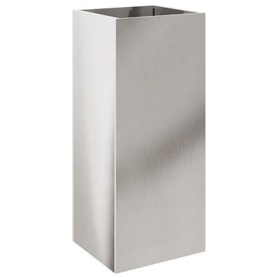 vidaXL Planter Silver 12.6"x11.4"x29.5" Stainless Steel