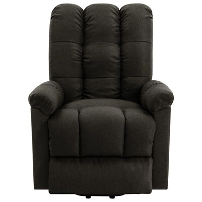 vidaXL Power Lift Recliner Brown Fabric