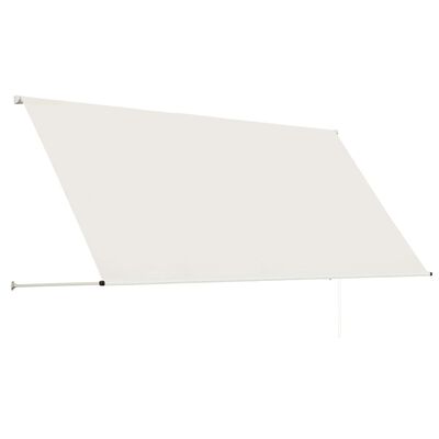 vidaXL Retractable Awning 98.4"x59.1" Cream