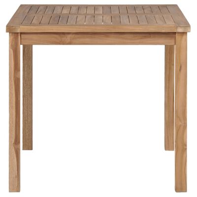 vidaXL Patio Table 31.5"x31.5"x30.3" Solid Teak Wood