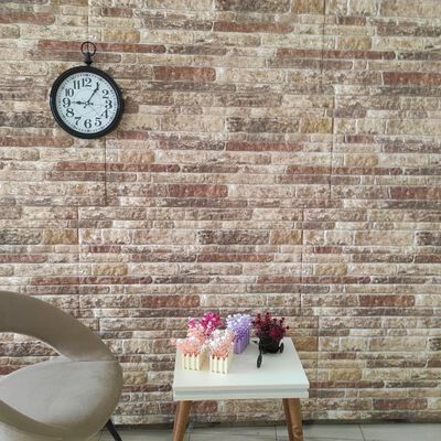 vidaXL 3D Wall Panels with Multicolor Brick Design 10 pcs EPS