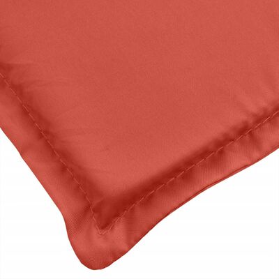 vidaXL Sun Lounger Cushion Melange Red 78.7"x19.7"x1.6" Fabric