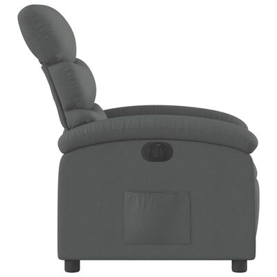 vidaXL Electric Recliner Chair Dark Gray Fabric