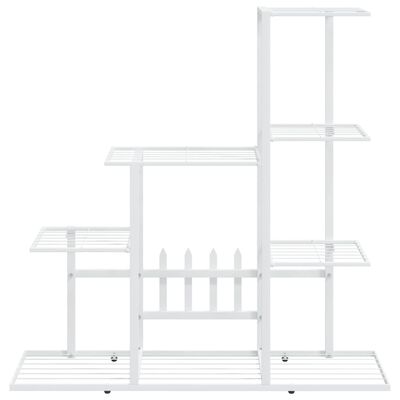 vidaXL Flower Stand 37.2"x9.8"x34.6" White Metal