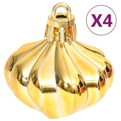 vidaXL 70 Piece Christmas Bauble Set Gold and Red