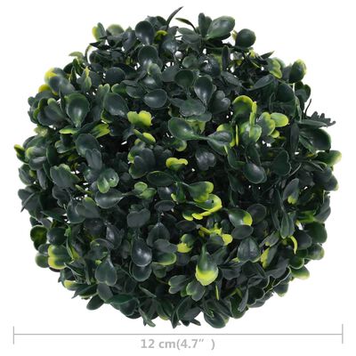 vidaXL Artificial Boxwood Balls 4 pcs 4.7"