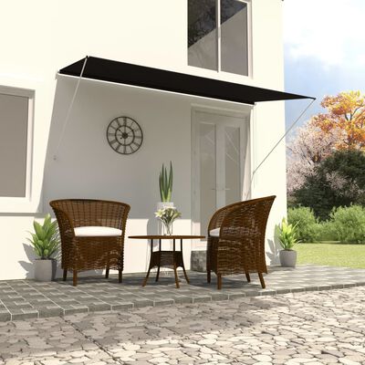 vidaXL Retractable Awning 98.4"x59.1" Anthracite