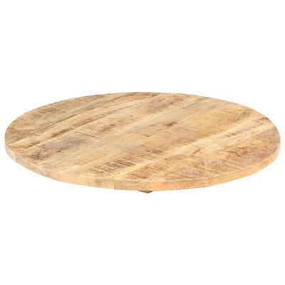 vidaXL Table Top Ø23.6"x(0.98"-1.06") Solid Mango Wood