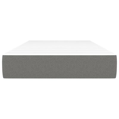 vidaXL Pocket Spring Bed Mattress Dark Gray 39.4"x79.9"x7.9" Twin XL Fabric