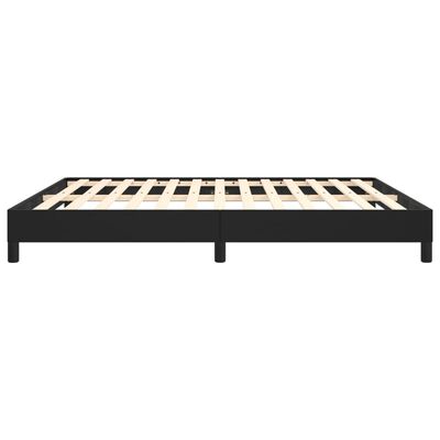 vidaXL Bed Frame without Mattress Black California King Faux Leather