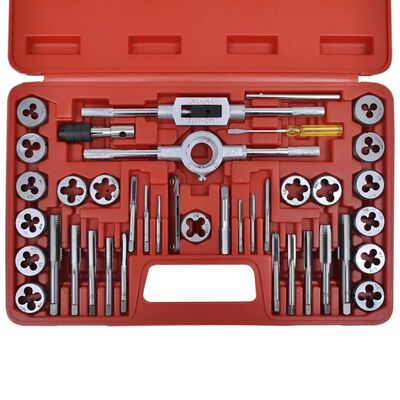 vidaXL 40 pcs Tap and Die Set