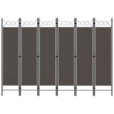 vidaXL 6-Panel Room Divider Anthracite 94.5"x70.9"