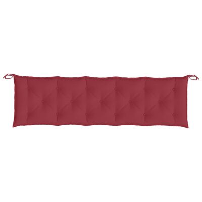 vidaXL Garden Bench Cushion Wine Red 70.9"x(19.7"+19.7")x2.8" Oxford Fabric