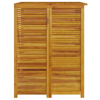 vidaXL Double Garbage Bin Shed 55.1"x35"x46.1" Solid Wood Acacia