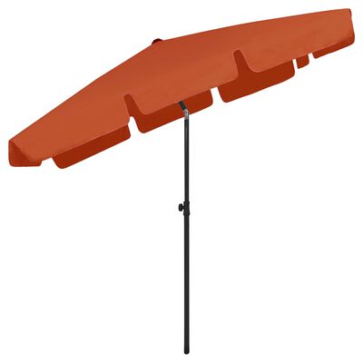 vidaXL Beach Parasol Terracotta 78.7"x49.2"