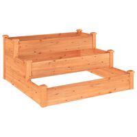 vidaXL Garden Raised Bed Brown 47.2"x47.2"x22" Solid Wood Fir