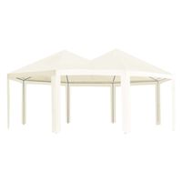 vidaXL Outdoor Gazebo Cream 236.2"x173.2"x129.9"