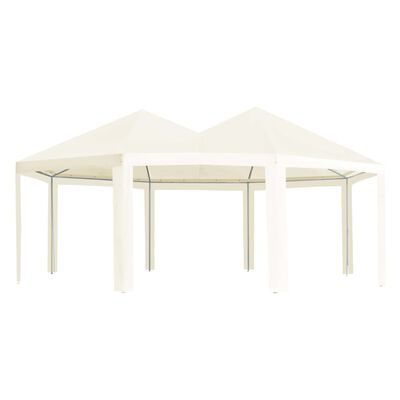 vidaXL Outdoor Gazebo Cream 236.2"x173.2"x129.9"