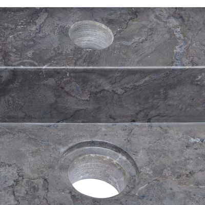 vidaXL Sink Black 22.8"x15.4"x3.9" Marble