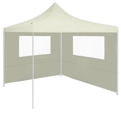 vidaXL Gazebo Sidewall with Windows 13.1'x6.6' Cream