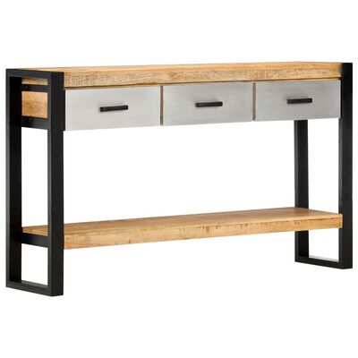 vidaXL Console Table 51.1"x11.8"x29.9" Solid Mango Wood