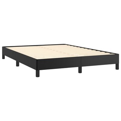 vidaXL Bed Frame Black 53.9"x74.8" Full Faux Leather