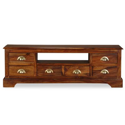 vidaXL TV Stand 47.2"x15.7"x11.8" Solid Wood Sheesham