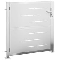 vidaXL Garden Gate 39.4"x39.4" Stainless Steel