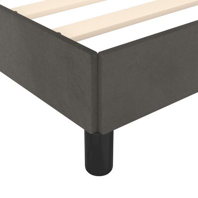 vidaXL Bed Frame Dark Gray 59.8"x79.9" Queen Velvet