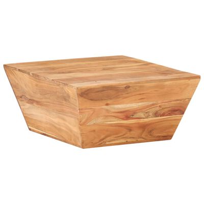 vidaXL Coffee Table V-shape 26"x26"x11.8" Solid Acacia Wood