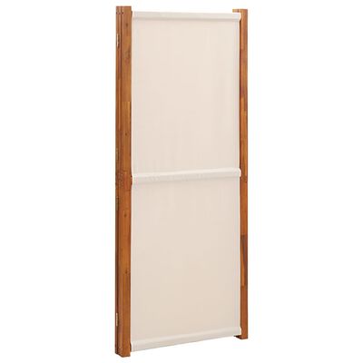 vidaXL 3-Panel Room Divider Cream White 82.7"x70.9"