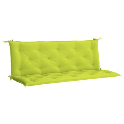 vidaXL Garden Bench Cushion Bright Green 59.1"x(19.7"+19.7")x2.8" Oxford Fabric