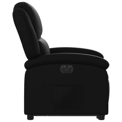 vidaXL Electric Stand up Recliner Chair Black Faux Leather