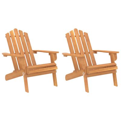 vidaXL Patio Adirondack Chairs 2 pcs Solid Wood Acacia