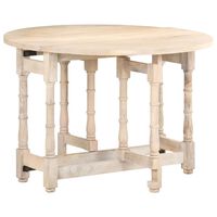 vidaXL Dining Table Round 43.3"x29.9" Solid Mango Wood