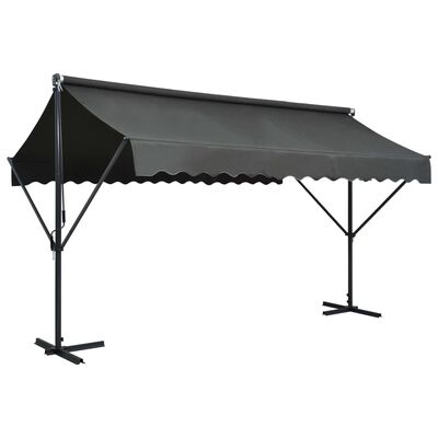 vidaXL Free Standing Awning 157.5"x118.1" Anthracite