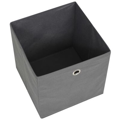 vidaXL Storage Boxes 4 pcs Non-woven Fabric 12.6"x12.6"x12.6" Gray