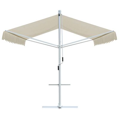 vidaXL Free Standing Awning 118.1"x118.1" Cream