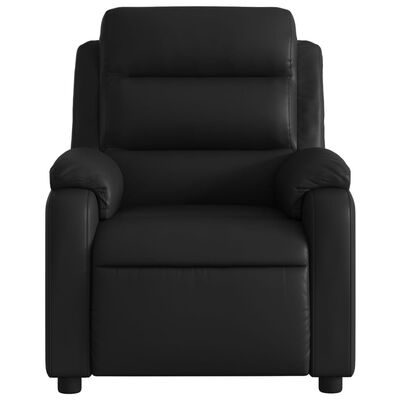 vidaXL Electric Massage Recliner Chair Black Faux Leather