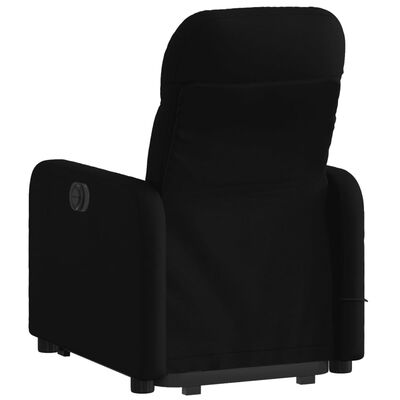 vidaXL Stand up Massage Recliner Chair Black Fabric