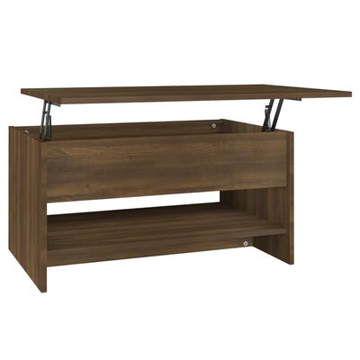 vidaXL Coffee Table Brown Oak 31.5"x19.7"x15.7" Engineered Wood