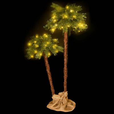 vidaXL Christmas Tree with LEDs 49.2"&82.7"