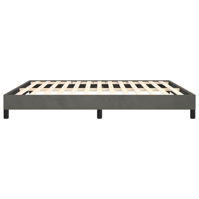 vidaXL Bed Frame Dark Gray 72"x83.9" California King Velvet