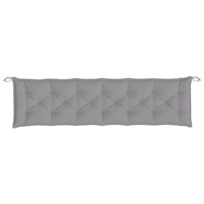 vidaXL Garden Bench Cushion Gray 78.7"x(19.7"+19.7")x2.8" Oxford Fabric