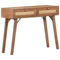 vidaXL Console Table 39.4"x13.8"x29.9" Solid Mango Wood