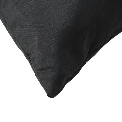 vidaXL Pallet Cushions 2 pcs Black Fabric