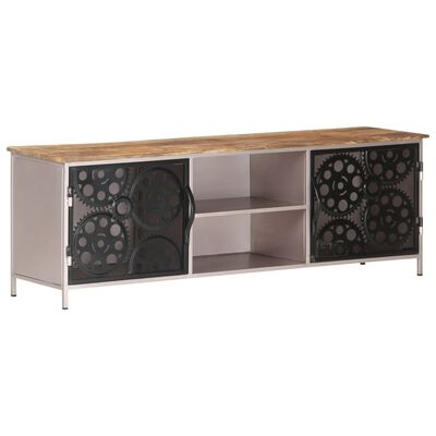 vidaXL TV Stand 47.2"x11.8"x15.7" Rough Mango Wood