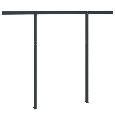 vidaXL Awning Post Set Anthracite 118.1"x96.5" Iron