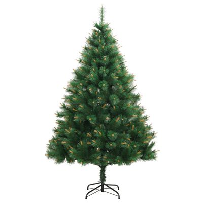 vidaXL Artificial Hinged Christmas Tree with Stand 82.7"